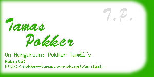 tamas pokker business card